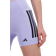 adidas Women's Optime 3 Stripes 1/4 Short Leggings - Violet Tone