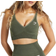 Gymshark Vital Seamless 2.0 V Neck Sports Bra - Base Green/Marl