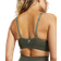 Gymshark Vital Seamless 2.0 V Neck Sports Bra - Base Green/Marl