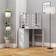 vidaXL Corner Concrete Grey Dressing Table 54x111cm