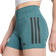 adidas Women's Optime 3 Stripes 1/4 Short Leggings - Preloved Teal