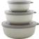 Mepal Cirqula Low Nordic White Kitchen Container 3pcs 1.25L