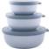 Mepal Cirqula Low Nordic Blue Kitchen Container 3pcs 1.25L