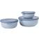 Mepal Cirqula Low Nordic Blue Kitchen Container 3pcs 1.25L