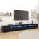 vidaXL Led Lights Black TV Bench 300x40cm