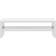 vidaXL Display Stand High Gloss White TV Bench 42x13cm