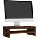 vidaXL Display Stand Smoked Oak TV Bench 42x13cm