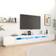 vidaXL Led Lights White TV Bench 300x40cm