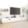 vidaXL Led Lights White TV Bench 300x40cm