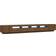 vidaXL Led Lights Brown Oak TV Bench 100x40cm 3pcs