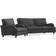 Bloomington Howard Classic Dark Grey Sofa 164cm 2 Seater
