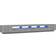 vidaXL Led Lights Sonoma Grey TV Bench 100x40cm 3pcs
