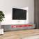 vidaXL Led Lights Sonoma Grey TV Bench 100x40cm 3pcs