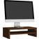 vidaXL Display Stand Brown Oak TV Bench 42x13cm