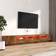 vidaXL Led Lights Smoked Oak TV Bench 100x40cm 3pcs