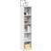 vidaXL 802696 White Book Shelf 36.8" 2pcs