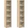 vidaXL 802699 Sonoma Oak Book Shelf 36.8" 2pcs