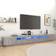 vidaXL Led Lights Concrete Grey TV Bench 300x40cm