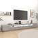 vidaXL Led Lights Concrete Grey TV Bench 300x40cm