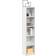 vidaXL 802702 White High Gloss Book Shelf 36.8" 2pcs