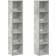 vidaXL 802700 Concrete Grey Book Shelf 36.8" 2pcs