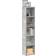 vidaXL 802700 Concrete Grey Book Shelf 36.8" 2pcs