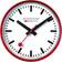 Mondaine A990 Red Wall Clock 25cm