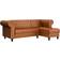 Loft24 Sovesofa Chaiselong PU Cognac Sofa