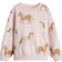 H&M Printed Brushed Inside Sweatshirt - Light Pink/Horses (1305880002)