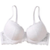 Shein Women's White Sexy Lace Girls Underwear Gathered Comfortable Bra BC Cup