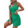Shein Calvaya Solid Ribbed Knit Tank Top & Shorts - Green