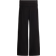 H&M Foldover Waist Cotton Trousers - Black