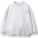 Zara Basic Sweatshirt with Slogan - Grey Marl (1880/533/812)