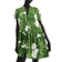 H&M Dame Krinklet Tunikakjole - Hvit/Grønne