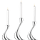 Georg Jensen Cobra Shiny Steel Ljusstake 24cm 3st
