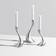 Georg Jensen Cobra Shiny Steel Ljusstake 24cm 3st