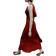 Zara Long Satin Dress - Red