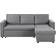 Yaheetech L-Shaped Bed 3 Seater Couch Light Grey Sofa 211cm 3 Seater