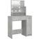 vidaXL with LED Concrete Grey Dressing Table 35x86.5cm