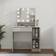 vidaXL with LED Concrete Grey Dressing Table 35x86.5cm