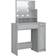 vidaXL with LED Grey Sonoma Oak Dressing Table 35x86.5cm