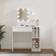 vidaXL with LED White Dressing Table 35x86.5cm