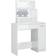 vidaXL with LED High Gloss White Dressing Table 35x86.5cm