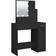 vidaXL with LED Black Dressing Table 35x86.5cm