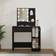 vidaXL with LED Black Dressing Table 35x86.5cm