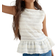 H&M Frill-Trimmed Peplum Top - White