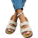 Shein Women's Retro Open Toe Breathable Sandals - Beige