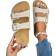 Shein Women's Retro Open Toe Breathable Sandals - Beige