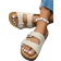 Shein Women's Retro Open Toe Breathable Sandals - Beige