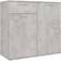 vidaXL Sonoma Concrete Grey Sideboard 36x75cm
